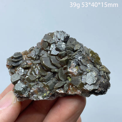 AURIXS Alchemy Core™ – Calcite & Pyrite Crystal Matrix