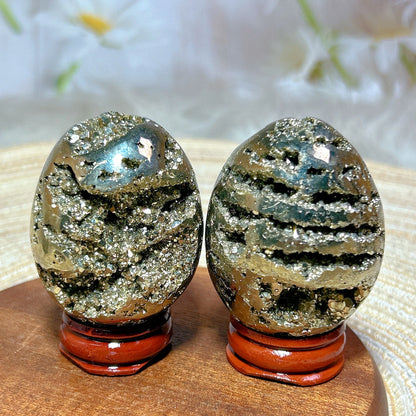 AURIXS Inner Vault™ – Pyrite Geode Egg