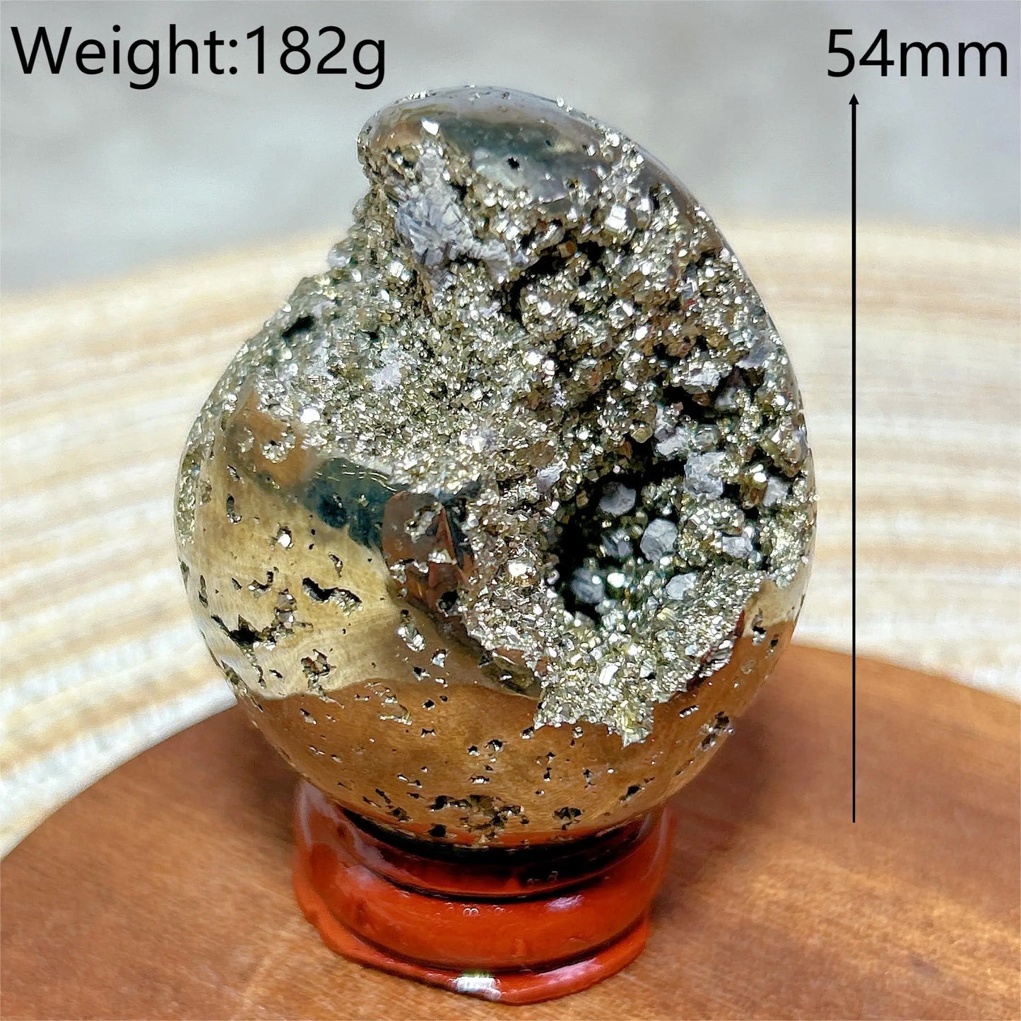 AURIXS Inner Vault™ – Pyrite Geode Egg